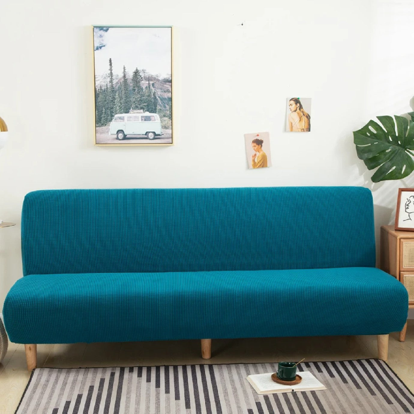 Funda Cubre Futon Elasticada - Cuadrille